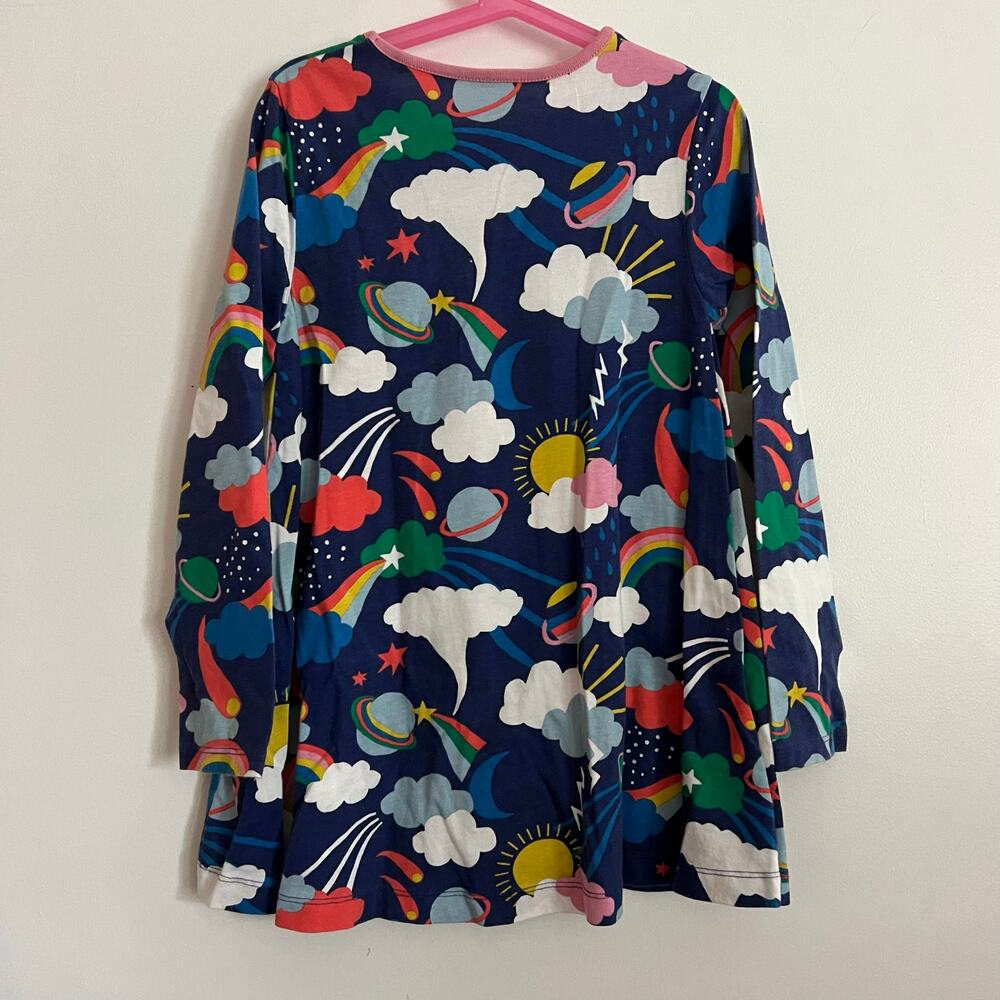 Mini Boden rainbow tunic dress (8/9) - Picture 7 of 8